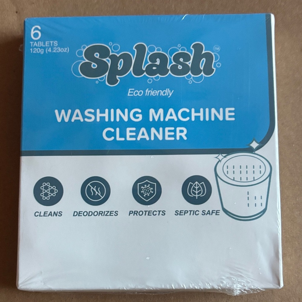 Splash Eco-Friendly Washing Machine Cleaner - Blue and White